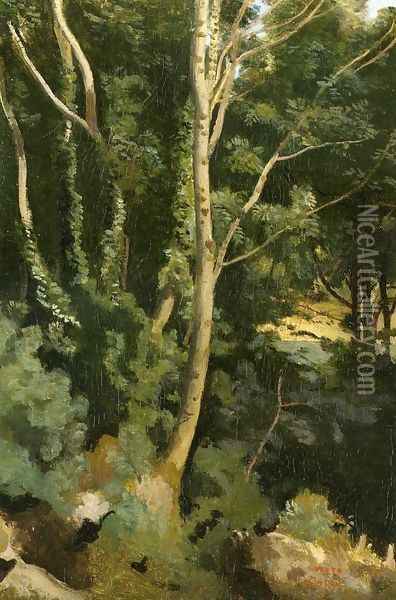 Landscape II Oil Painting - Jean-Baptiste-Camille Corot