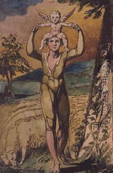 Frontispiece, from Songs of Innocence Oil Painting - William Blake