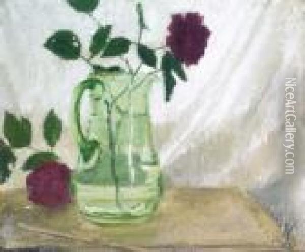 Red Roses Oil Painting - William Nicholson