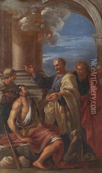 Miracolo Di San Pietro Oil Painting - Giovanni Ghisolfi