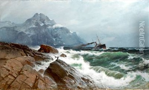 Marine Oil Painting - Carl Wilhelm Boeckman Barth