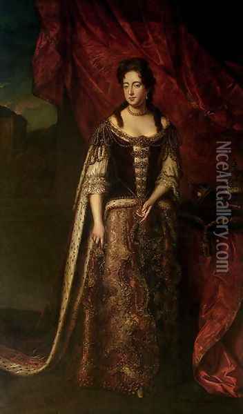 Mary II Oil Painting - Jan van der Vaart