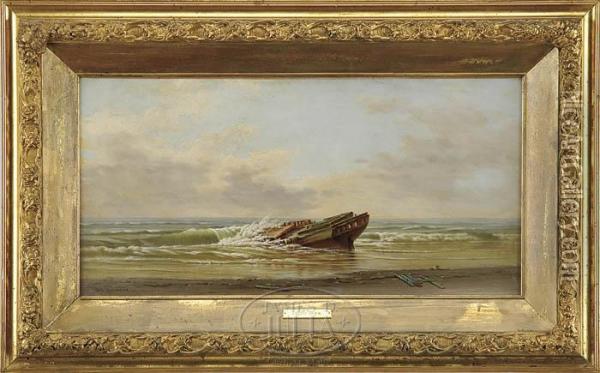 Sandy Hook Oil Painting - Frederick Debourg Richards