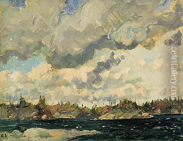 Stormy Sky Oil Painting - Arthur Lismer