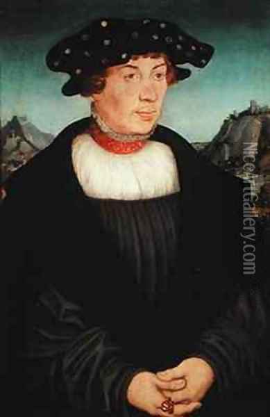 Portrait of Hans Melber Oil Painting - Lucas The Elder Cranach
