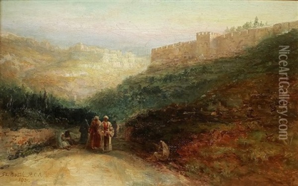 Pod Zlota Brama W Jerozolimie Oil Painting - Samuel Lawson Booth
