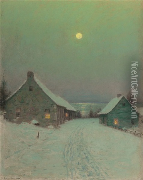 Christmas Eve Oil Painting - Lovell Birge Harrison