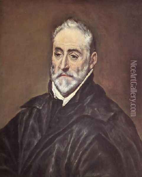 Portrait Of Antonio De Covarrubias Y Leiva Oil Painting - El Greco (Domenikos Theotokopoulos)