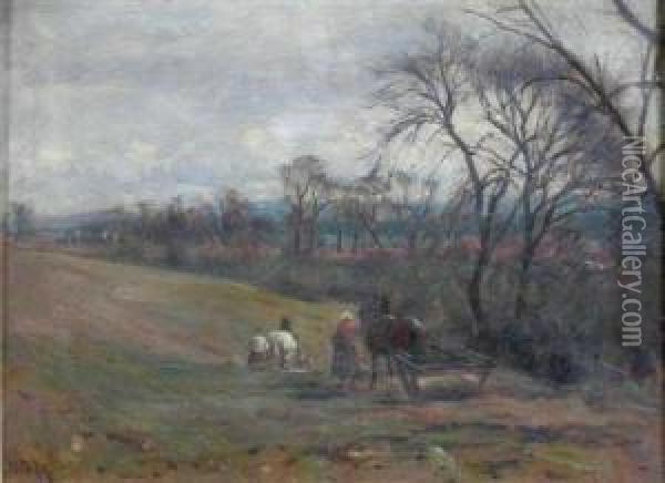 Rolling The Field Oil Painting - William Darling McKay
