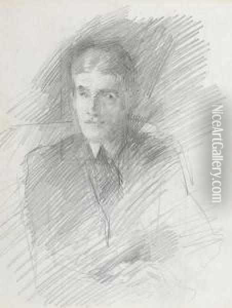 Portrait Of Arnold Harvey Oil Painting - John Butler Yeats