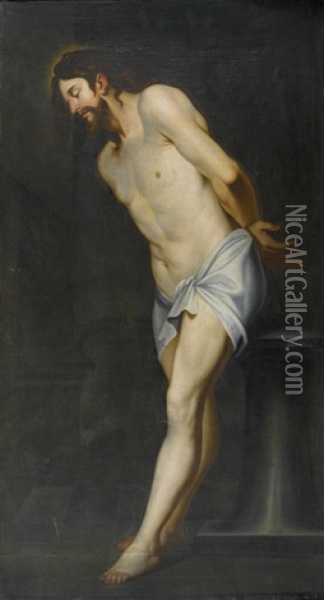 Christus An Der Saule Oil Painting - Gerard Seghers