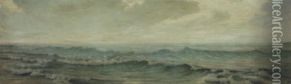 La Mer Oil Painting - Alexander Harrison