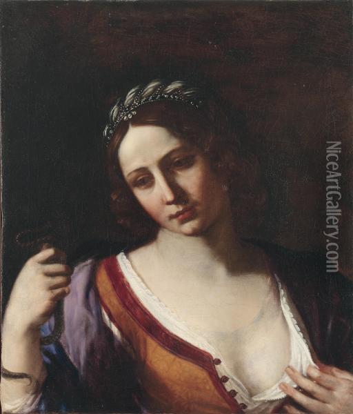 Cleopatra Oil Painting - Cesare Gennari
