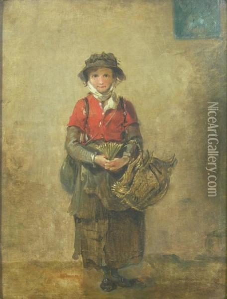 A Match Seller Oil Painting - Francis Wheatley