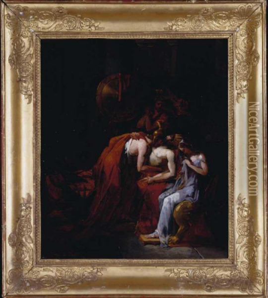 The Death Of Mithridates Oil Painting - Francois Dubois