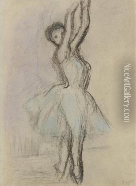 Danseuse Sur Les Pointes Oil Painting - Edgar Degas