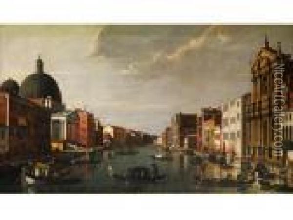 Stadtansicht Venedigs Oil Painting - (Giovanni Antonio Canal) Canaletto