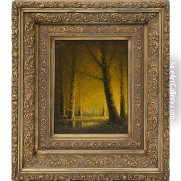 Kentucky Beech Trees Oil Painting - Harvey Joiner