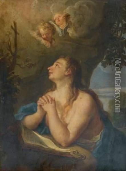 Sainte Madeleine En Priere Oil Painting - Paolo Monaldi
