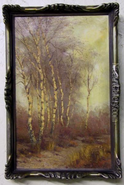 Berken In De Heide Oil Painting - Arthur Erarts