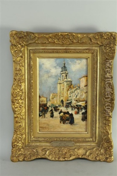 Marche A La Rochelle Oil Painting - Fernand Marie Eugene Legout-Gerard