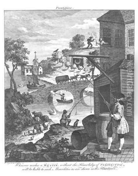 The importance of knowing perspective Oil Painting - William Hogarth
