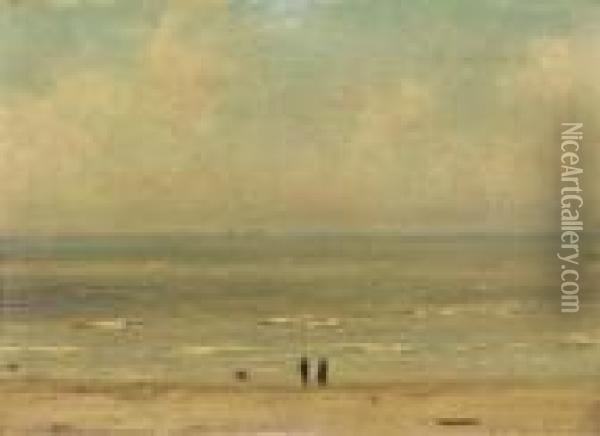 Staring Out Over Sea Oil Painting - Johannes Josephus Destree