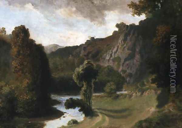 Cousin Valley near Avallon Oil Painting - Teofil Kwiatkowski