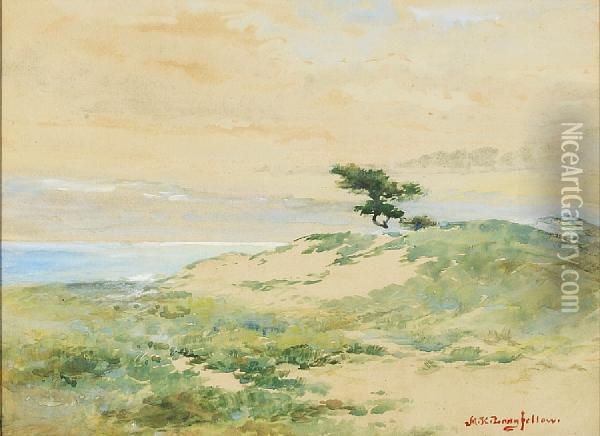 Lone Tree Oil Painting - Mary King Longfellow