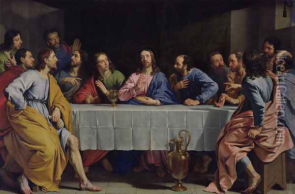 The Last Supper, 1648 Oil Painting - Philippe de Champaigne