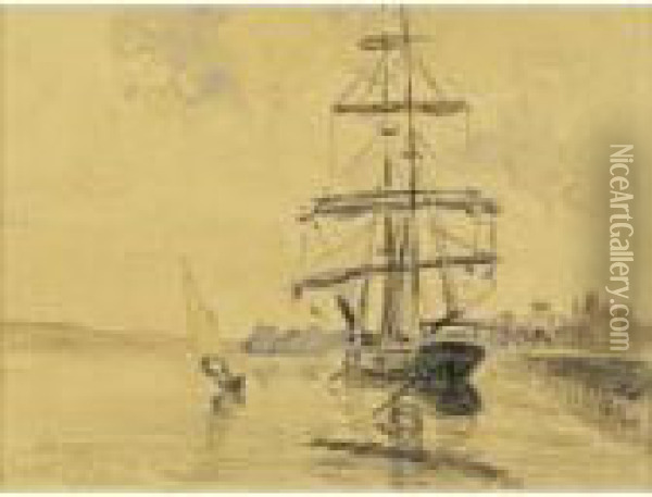 Le Port Des Martigues, Ferriere Oil Painting - Gustave Loiseau