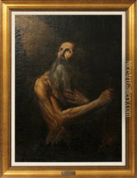 Portrait Of St. Jerome Oil Painting - Francesco Fracanzano