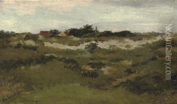 A Cottage In The Dunes Oil Painting - Paul Joseph Constantin Gabriel