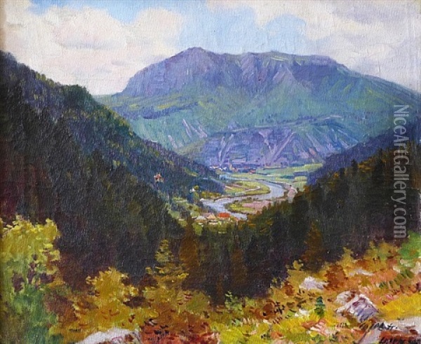 Udoli S Rekou Oil Painting - Stanislav Lolek