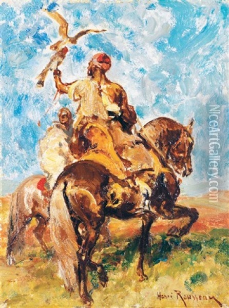 Le Fauconnier Arabe Oil Painting - Henri Emilien Rousseau