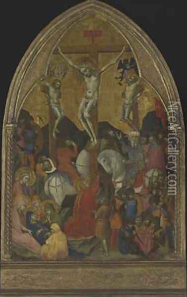 Crucifixion 1375 Oil Painting - Barnaba Da Modena