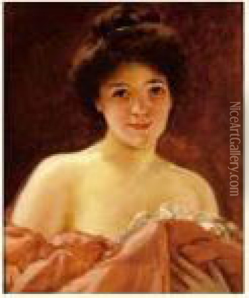 Portrait De Femme Oil Painting - Carolus (Charles Auguste Emile) Duran