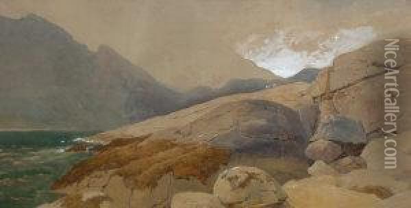 Loch Scavair Oil Painting - Edward Duncan