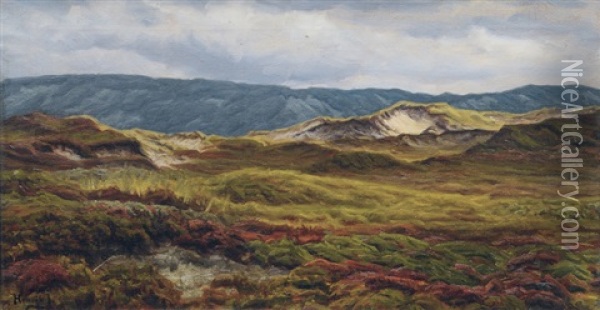 Landscape On Jutland Oil Painting - Henrik Gamst Jespersen