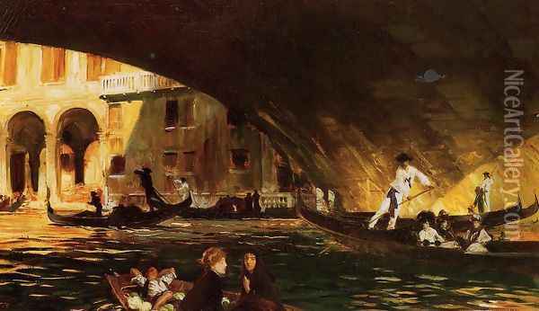 The Rialto I Oil Painting - John Singer Sargent