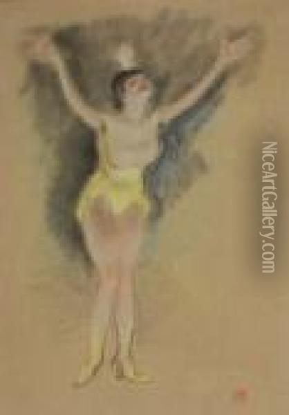 Danseuse De Cabaret Oil Painting - Armand Rassenfosse