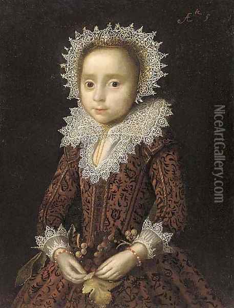 Portrait of a young girl Oil Painting - Paulus Moreelse