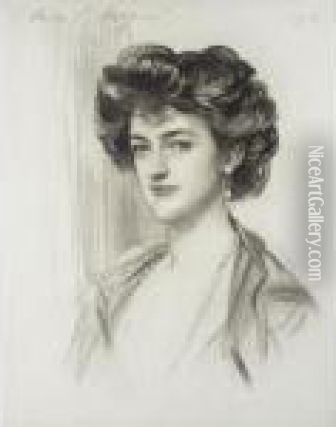 Portrait Of Beatrice Alice Fielden Oil Painting - John Singer Sargent