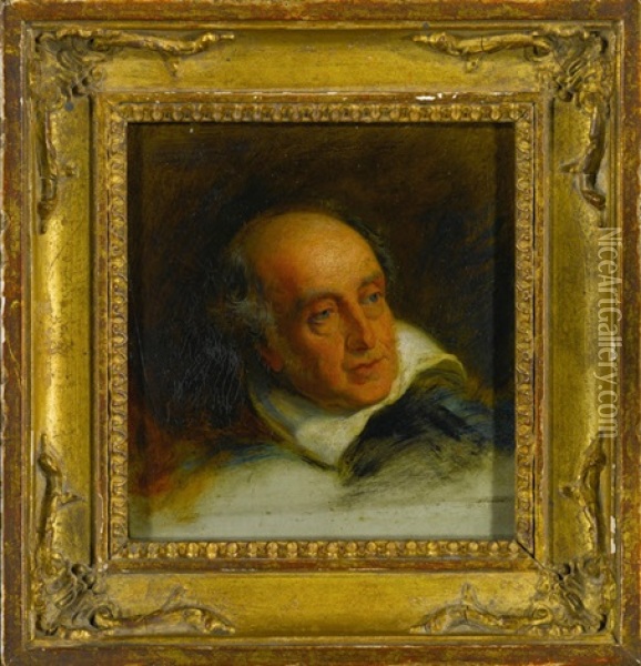 Study Of The Head Of A Man Oil Painting - Sir David Wilkie