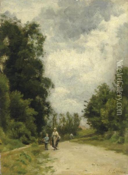 Route De Campagne Oil Painting - Stanislas Lepine