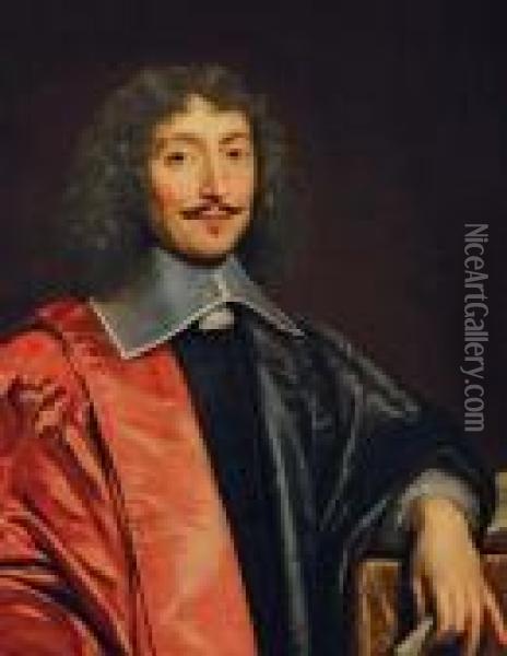 Portrait Du Cardinal De Richelieu Oil Painting - Philippe de Champaigne