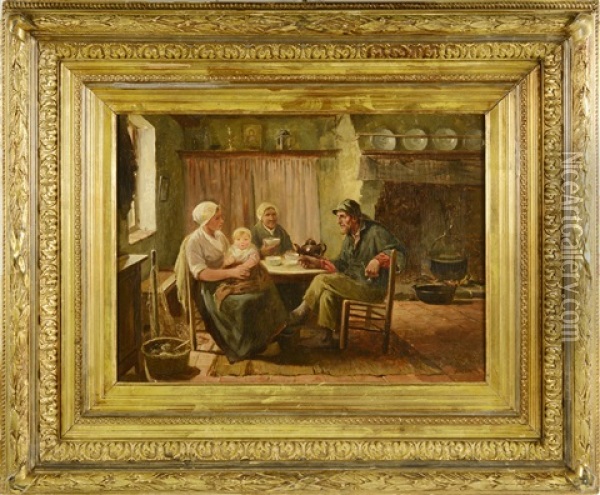 Countryside Interior Oil Painting - Vaclav Brozik