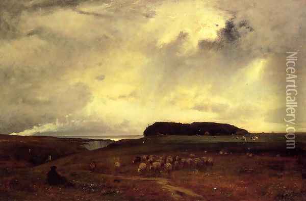 The Storm Oil Painting - George Inness