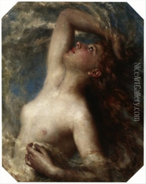Allegorie Des Windes Oil Painting - Gustave Graef