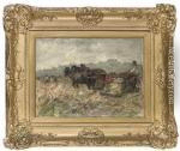 Harvest Time Oil Painting - George Smith